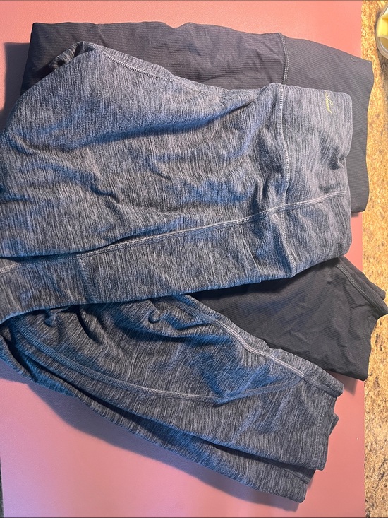 Victoria's Secret Pants - Heather Gray and Black Active Leggings Set 2 PAIRS